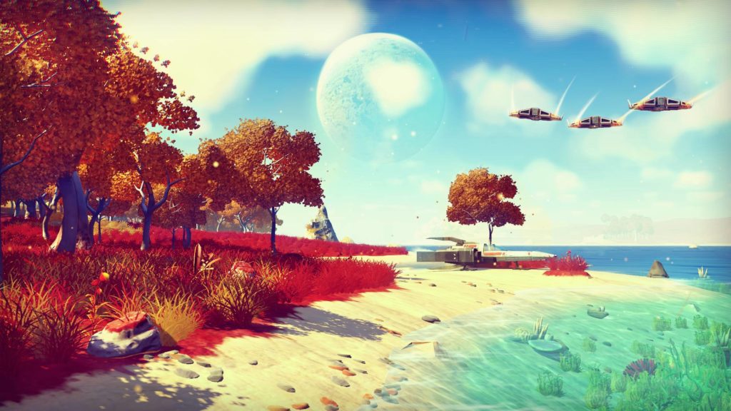 No Man's Sky Sean Murray On The Late SHow With PewDiePie demonstrates the game live