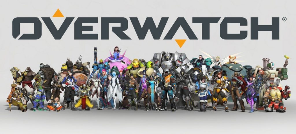 We look at all the characters of the game Overwatch, which are presented to us on this cover of the game against a grayish background in a wide group from the front in long shot. The characters are very colorful, different and white very robotic in their appearance. Above them in bold gray capital letters is the title of the game "Overwatch". Play one of the Best Free FPS Games cooperatively with friends.