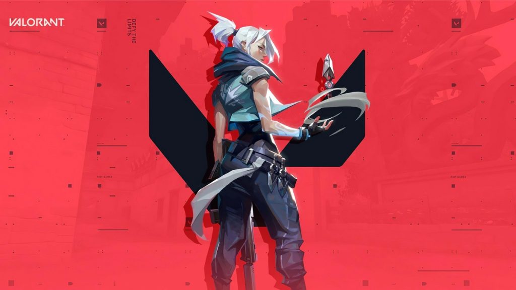Valorant is a very popular FPS game. On this cover, we see an agent of the game against a red background. The agent is standing in front of the "V", which is the initial letter of the game's title.