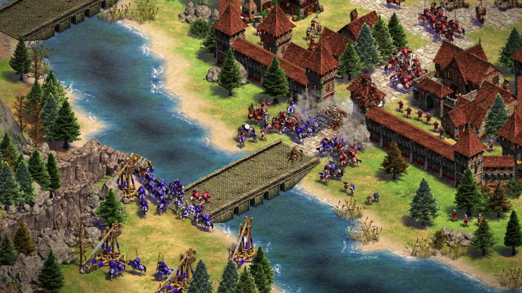 In AOE II Definitive Edition, which will get a free update in October, you'll lead numerous units into battle, as illustrated in this screenshot.