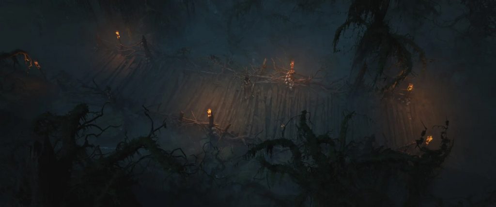 A playable character from Diablo 4 is seen in the Hawezar region, a location players will most likely get to see in the Diablo 4 beta testing phase.