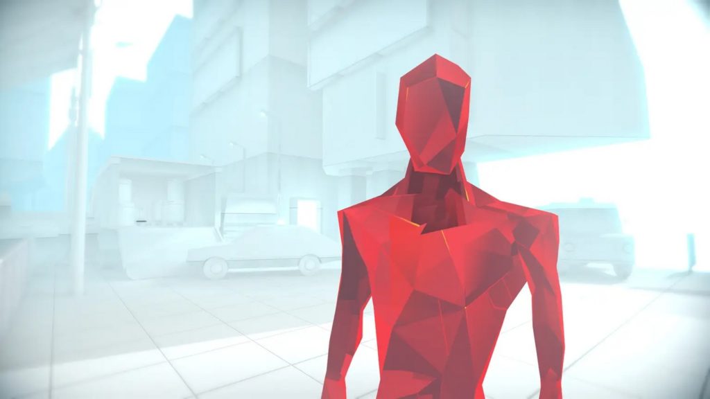In this picture, which is a screenshot of a game, which is part of the PlayStation Plus Free Games in October, we see an antagonist of the game in red color.