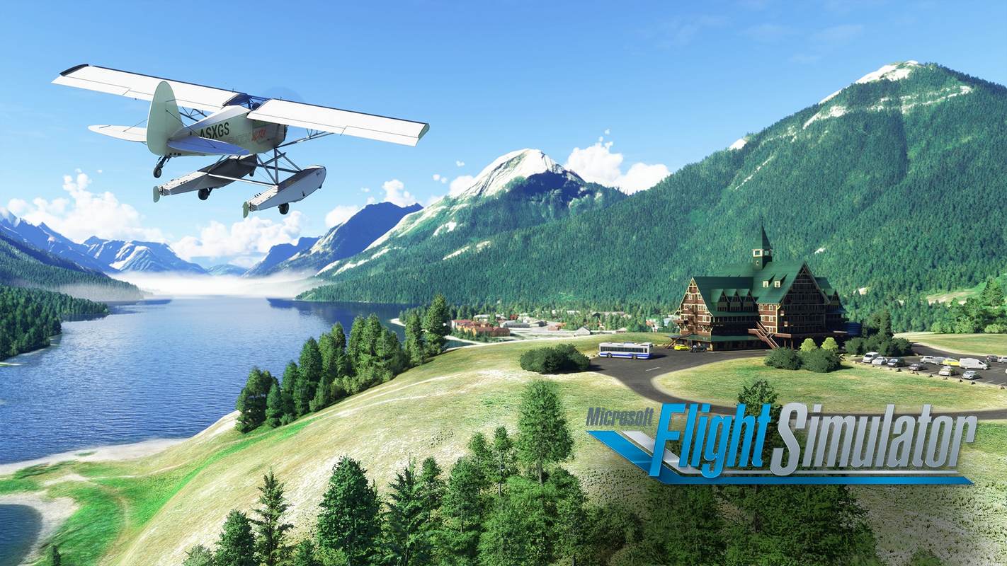 A small plane explores the beautiful landscapes of Canada in the new World Update 11 from Microsoft Flight Simulator.