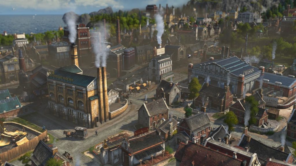 Build massive cities in Anno 1800, as impressively shown here in this screenshot.