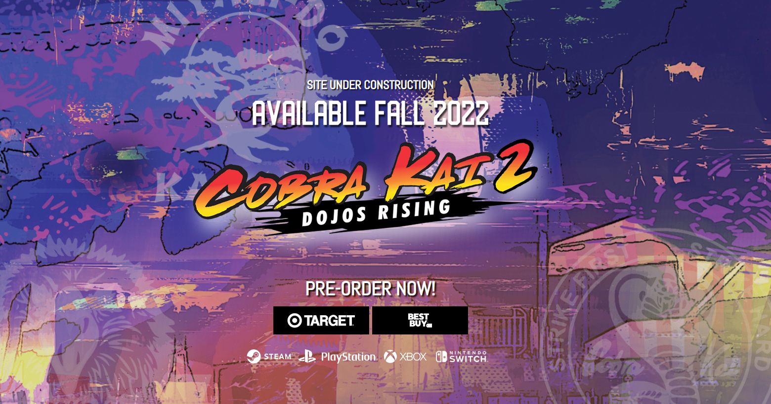 Here we see a cover of Cobra Kai 2: Dojos Rising.