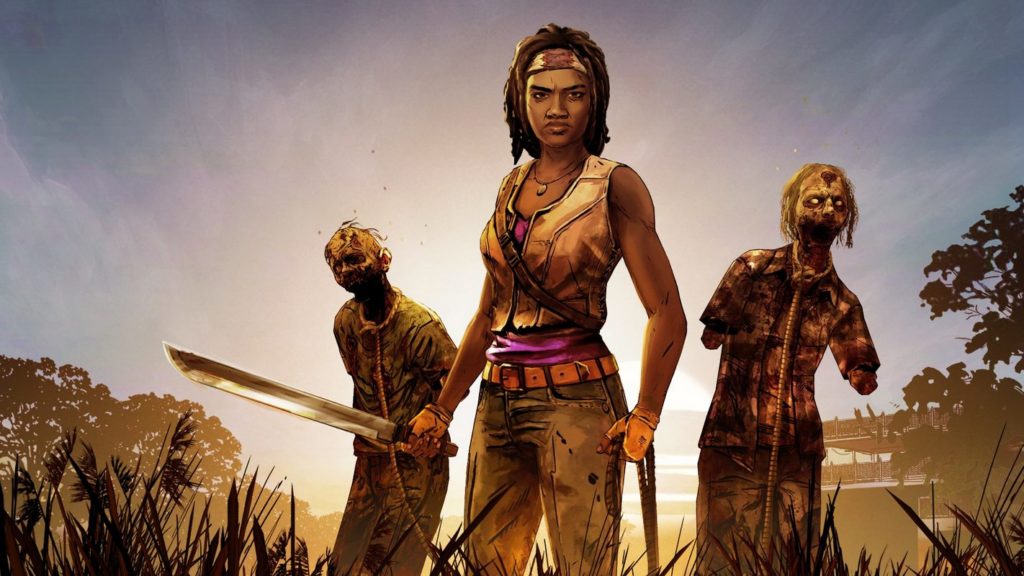 Play The Walking Dead: Michonne as one of the new games in November 2022 with Xbox Game Pass. Here we can see a screenshot of the game, which features the protagonist.