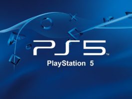 Here we see an image from Sony showing the white logo with the words "PS5" and "PlayStation 5" against a blue background. The background also features several blue-colored primitive shapes such as rhombuses, circles, or triangles that follow a spiraling vortex that runs through the image from the bottom left to the top right. The company is apparently considering integrating NFTs and blockchain technology into PlayStation games.