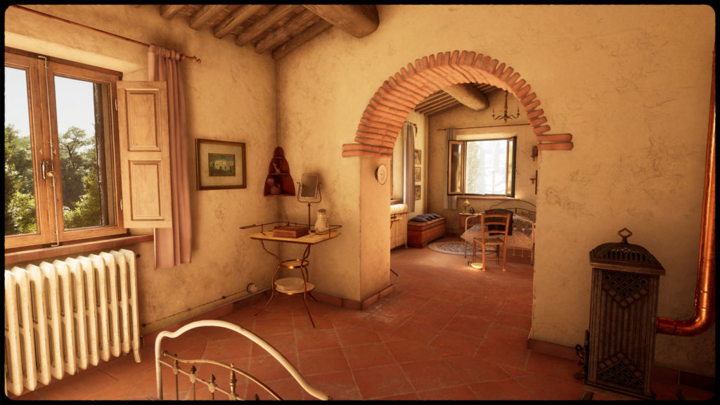 The player finds himself in the room of a light-flooded villa in Tuscany. In Martha is Dead you'll encounter gripping gameplay.