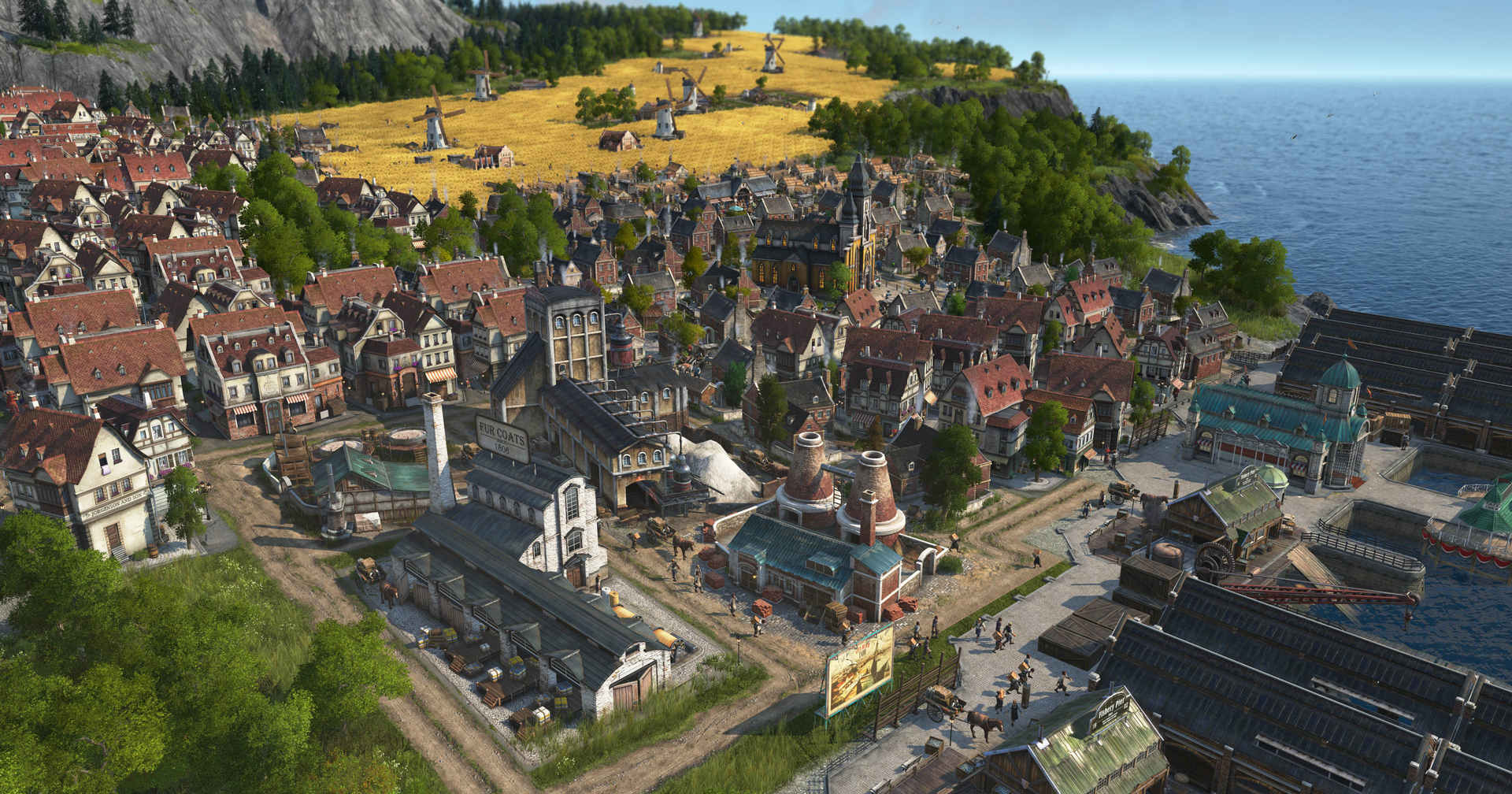 With the help of many mods, you can make Anno 1800 an even greater experience on Steam. Here we see a thriving metropolis.