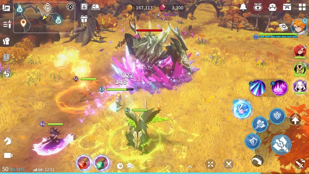 Learn essential tips and tricks on how to win Summoners War Chronicles against nasty beasts, as shown here.
