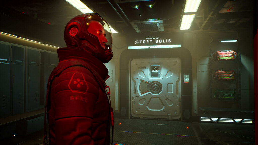One of the new survival games is called Fort Solis and uses Unreal Engine 5. Here we see a character in the space station.