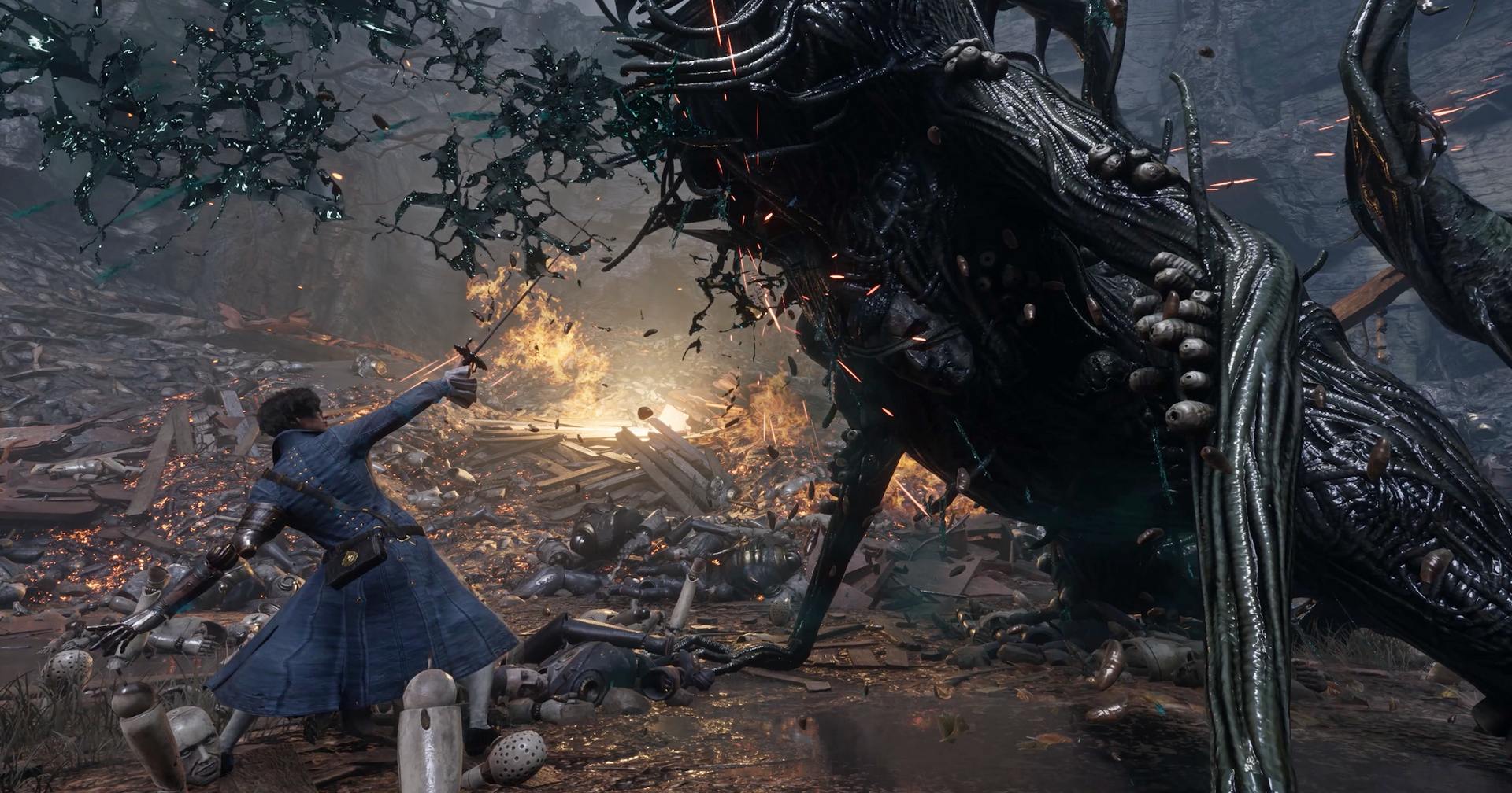 In the Souls-like Lies of P, Pinocchio will fight against black beasts with different blades starting from the release date.